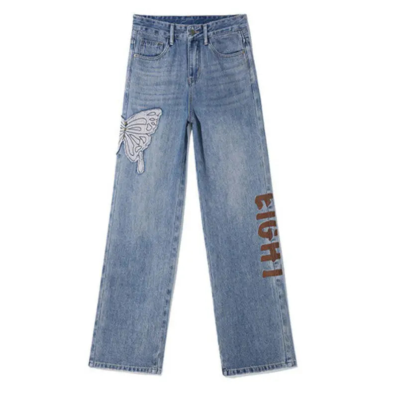 Women’s Jeans High Waist Straight Leg Casual