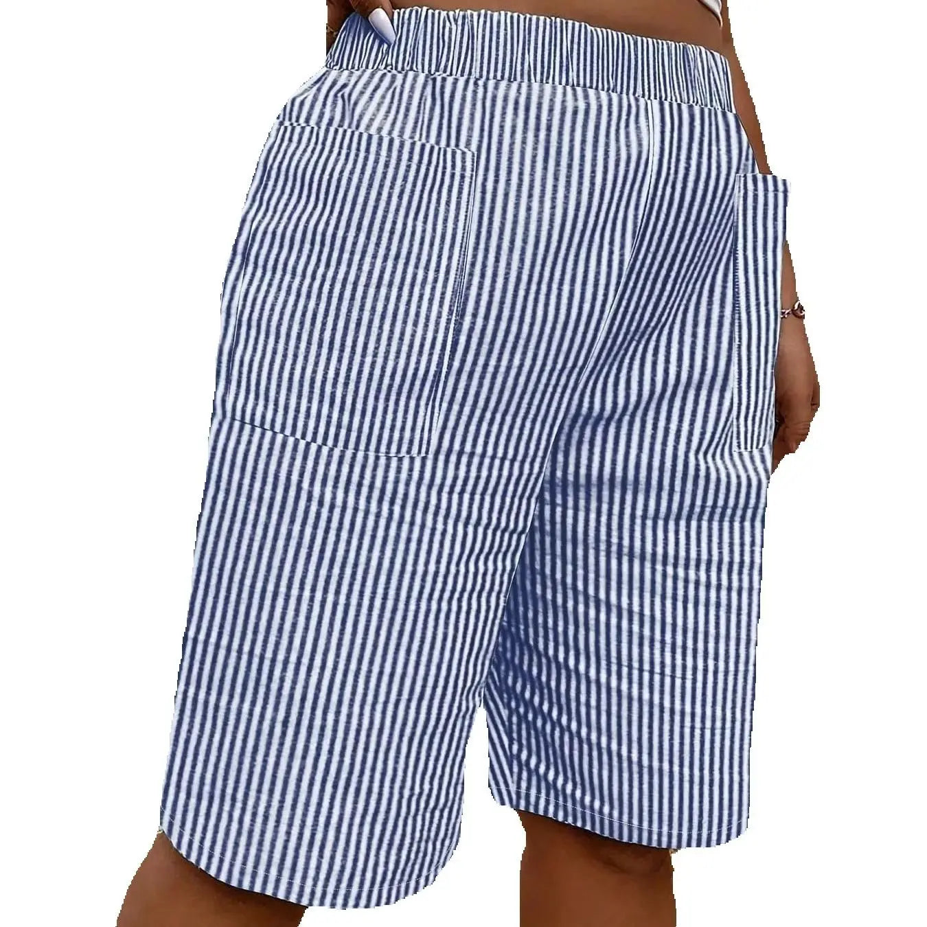 Women’s Shorts High Waist Elastic Waist Casual Printed