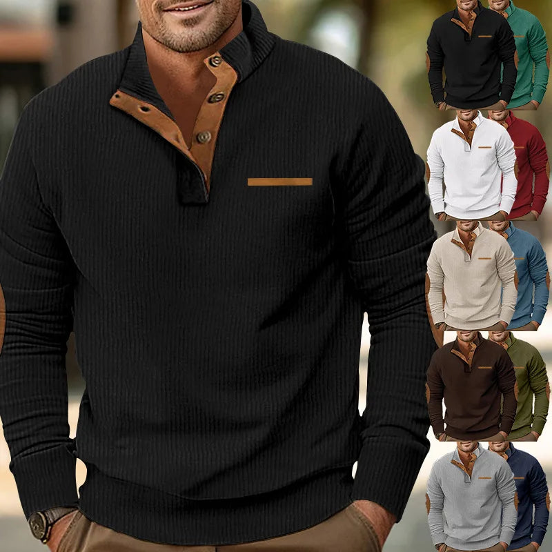 Men’s Hoodie Kangaroo Pocket Long Sleeve Winter Pullover Fleece Poly Blend