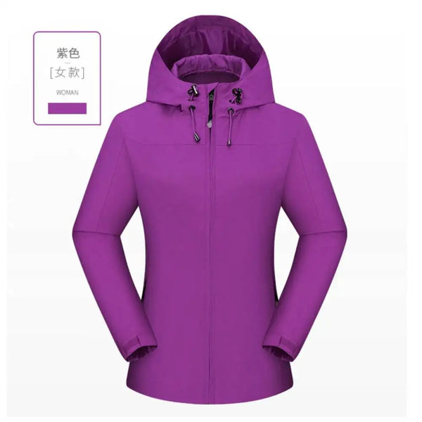 Women’s Jacket Windbreaker Hooded Lightweight Waterproof