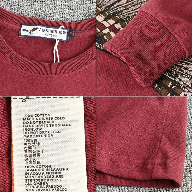 Men’s T-Shirt Long Sleeve Cotton Cotton Comfort Fit