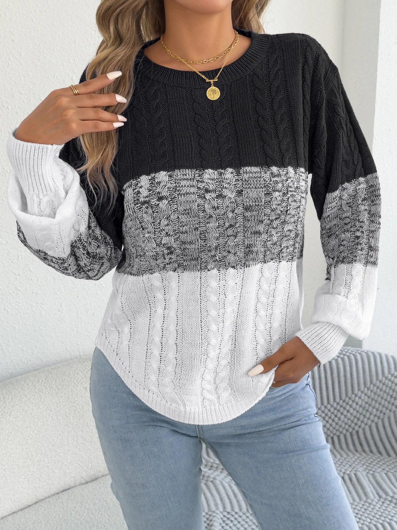 Women’s Top Long Sleeve Casual Stretchy