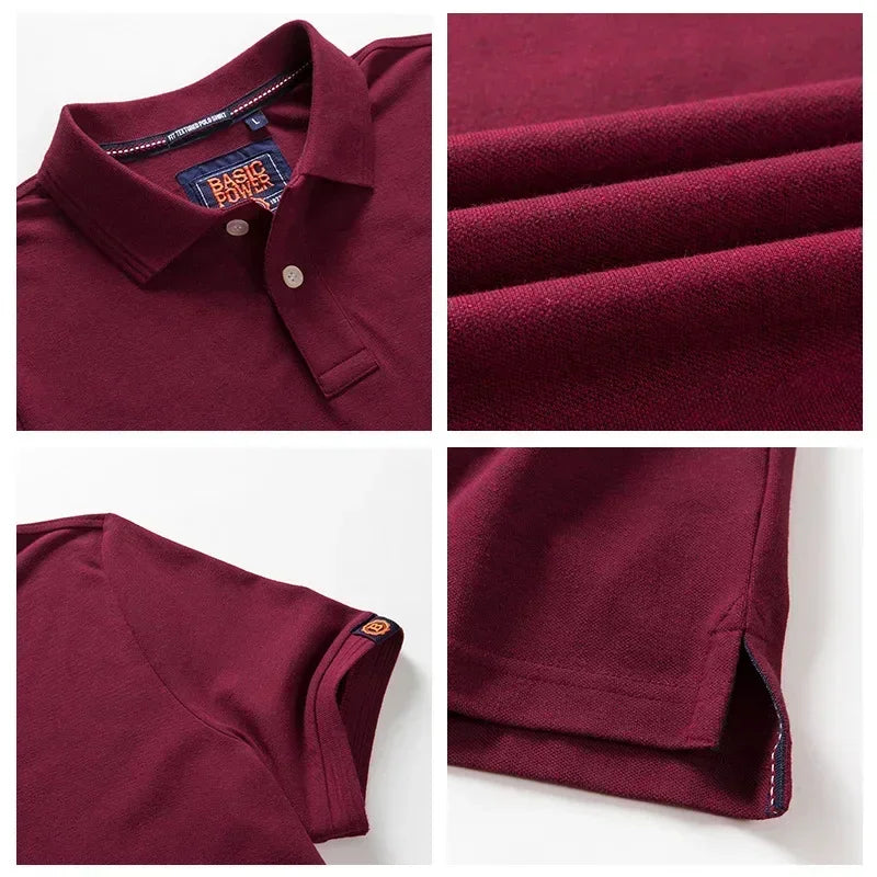Men’s Polo Shirt Cotton Summer Fashion