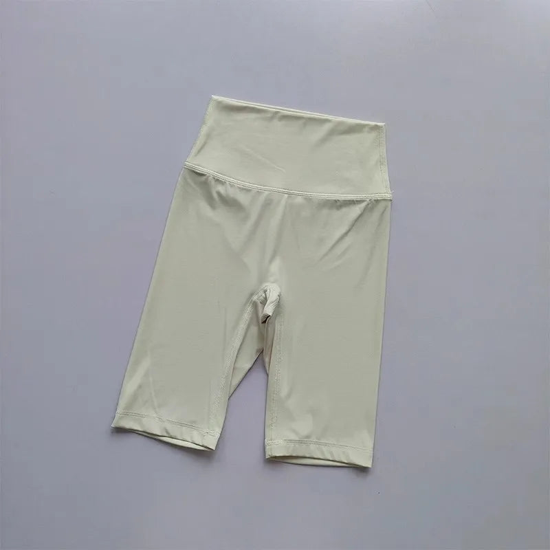 Women’s Shorts High Waist Sporty Solid Color