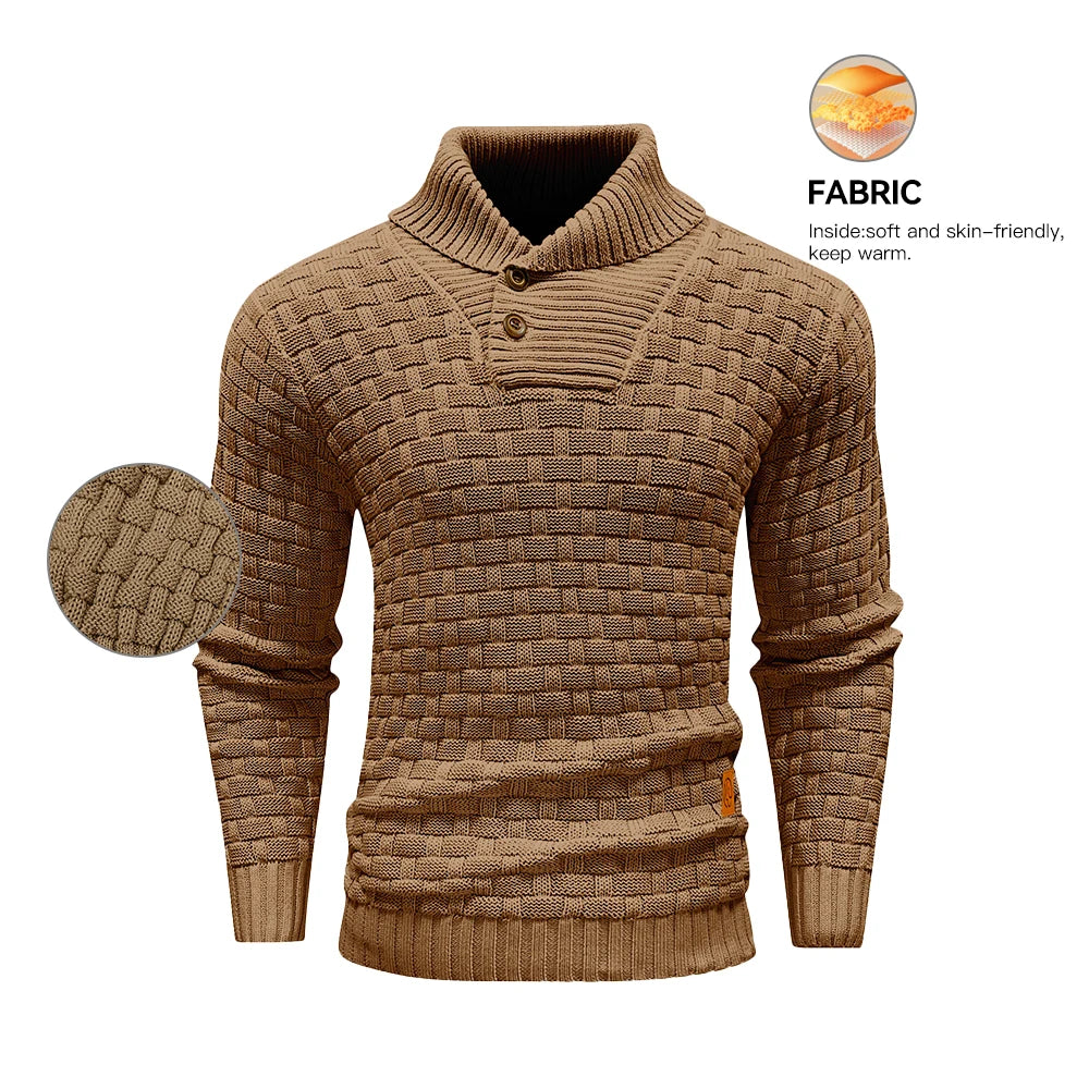 Men’s Sweatshirt Crewneck Pullover Warm Casual Ribbed Long Sleeve