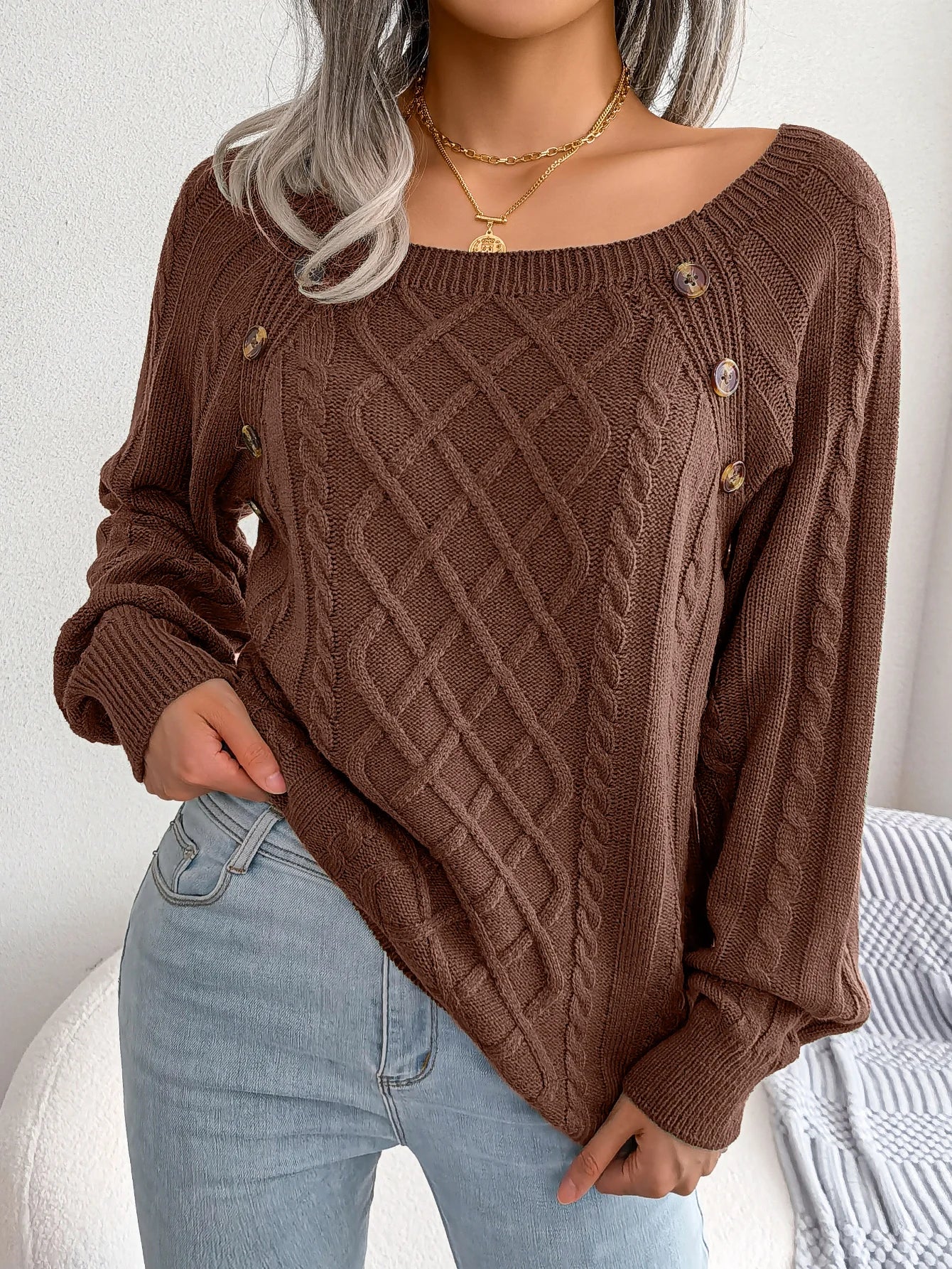 Women’s Top Long Sleeve Casual Stretchy Solid Color