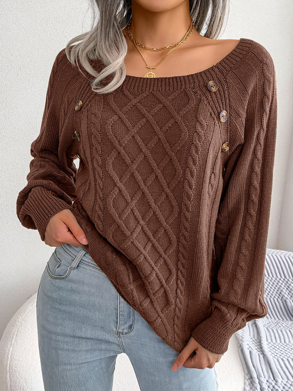 Women’s Top Long Sleeve Casual Stretchy Solid Color