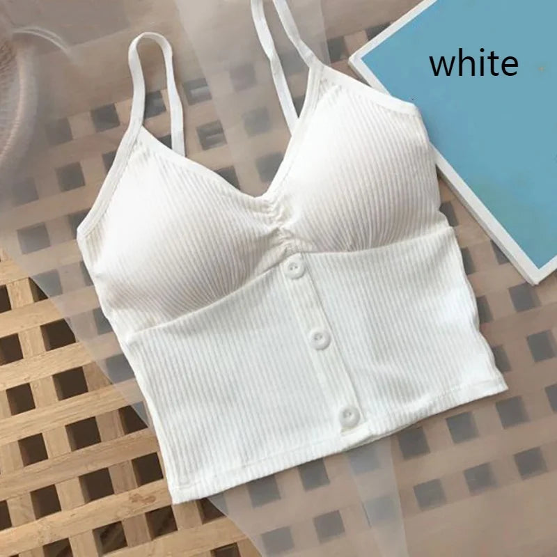 Women’s Top Tank Top Crop Top Cotton Casual