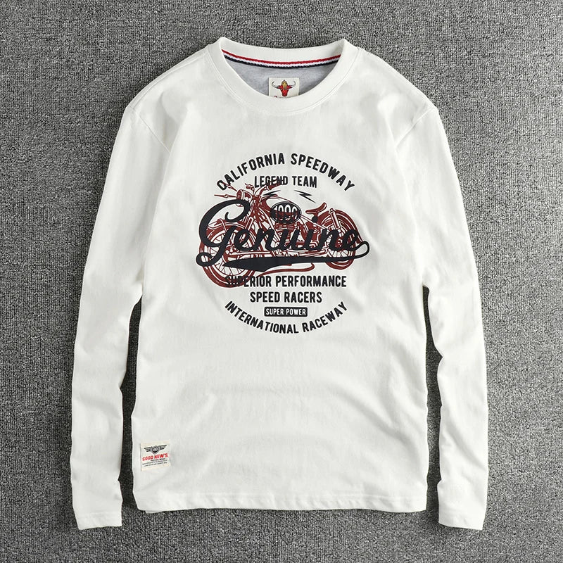Men’s T-Shirt Long Sleeve Cotton Cotton Comfort Fit