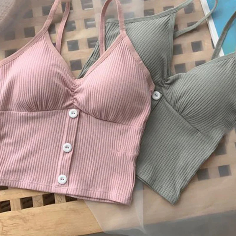 Women’s Top Tank Top Crop Top Cotton Casual