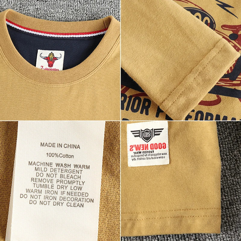 Men’s T-Shirt Long Sleeve Cotton Cotton Comfort Fit
