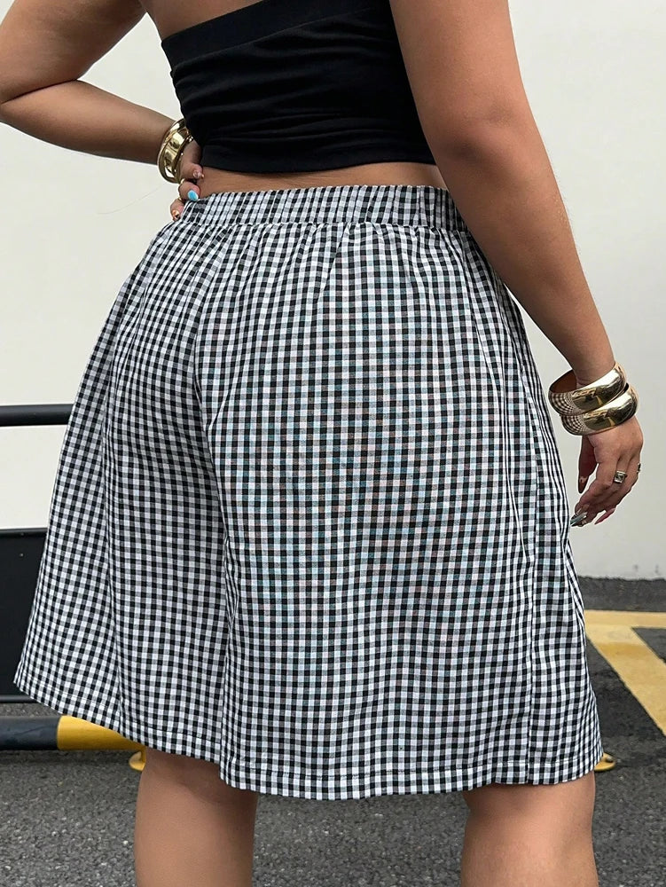 Women’s Shorts Casual Elastic Waist Cotton Summer