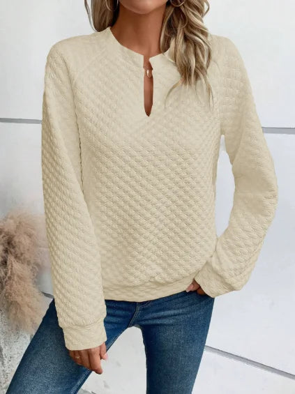 Women’s Hoodie Pullover Casual Solid Color Long Sleeve