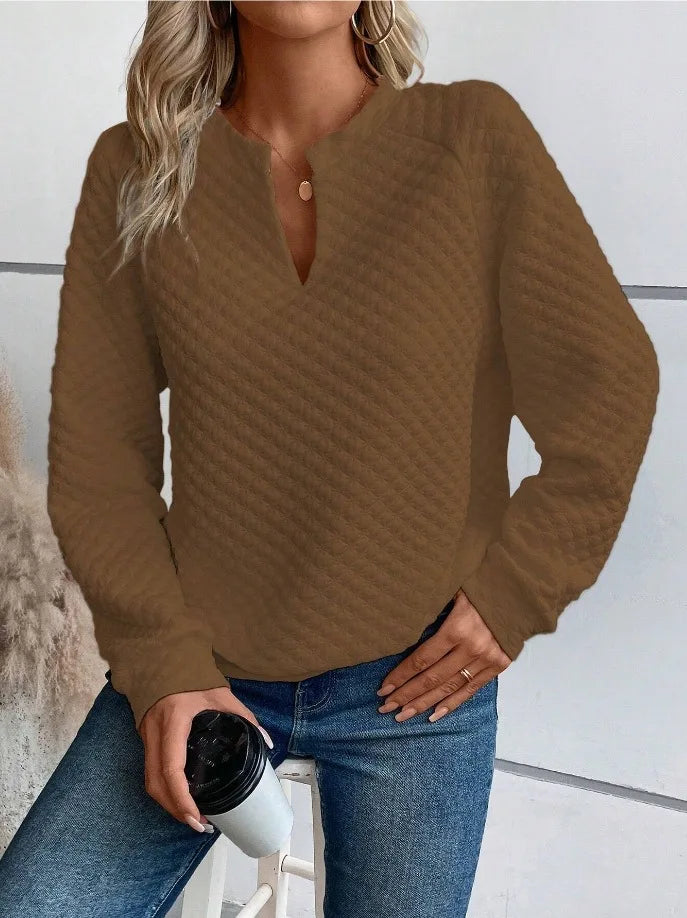 Women’s Hoodie Pullover Casual Solid Color Long Sleeve
