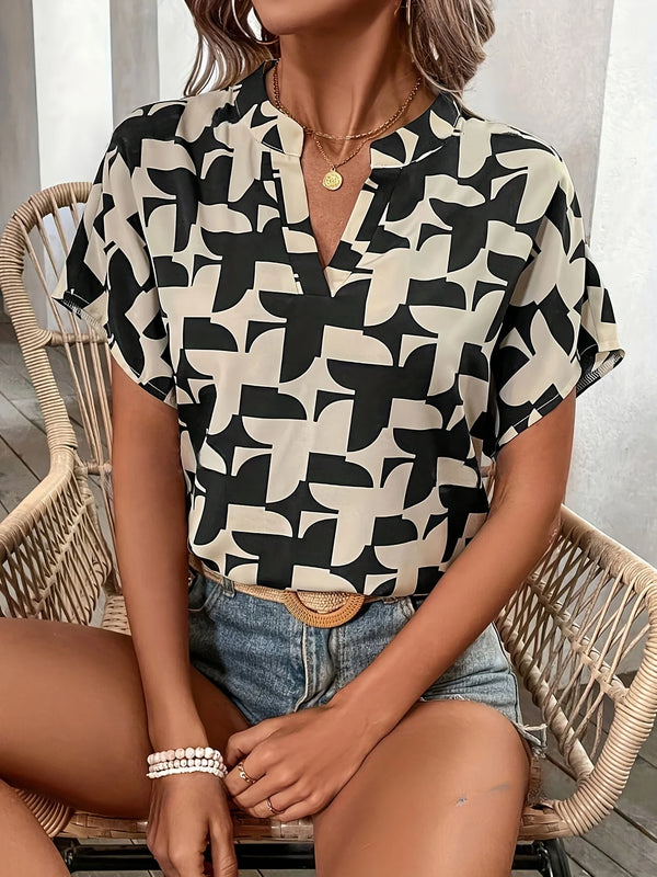 Women’s Top Blouse Casual Formal Printed