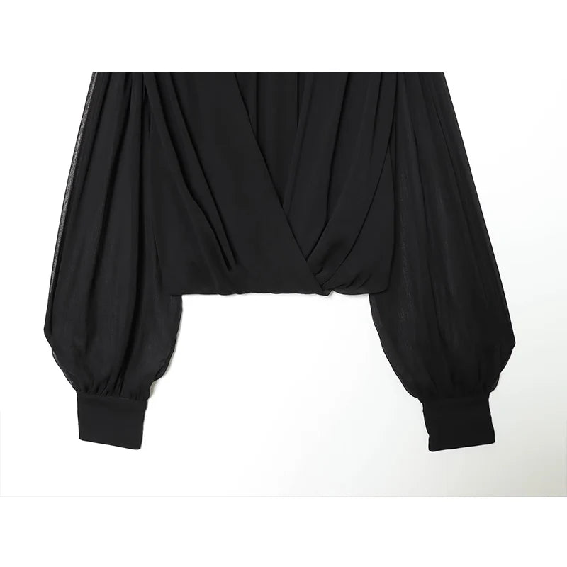 Women’s Top Blouse Long Sleeve Casual Stretchy