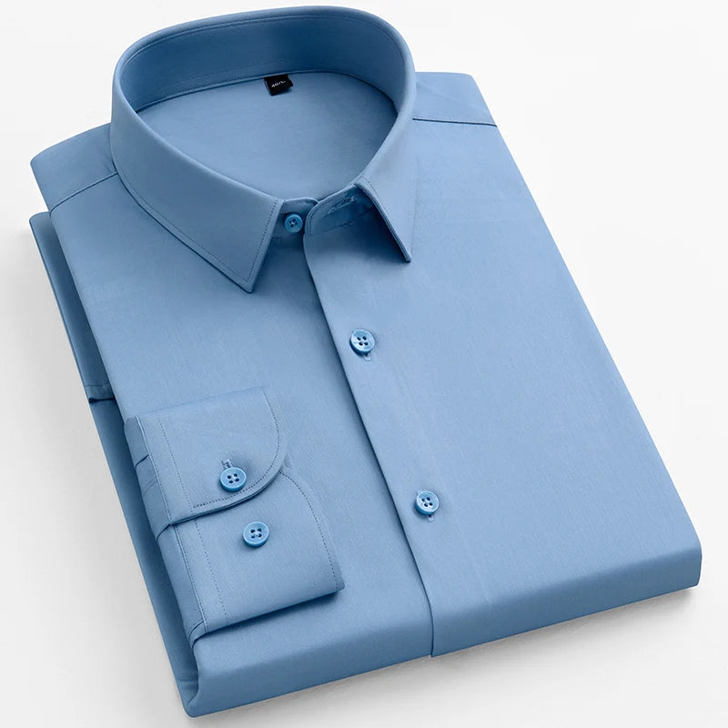 Men’s Shirt Long Sleeve Formal Slim Fit