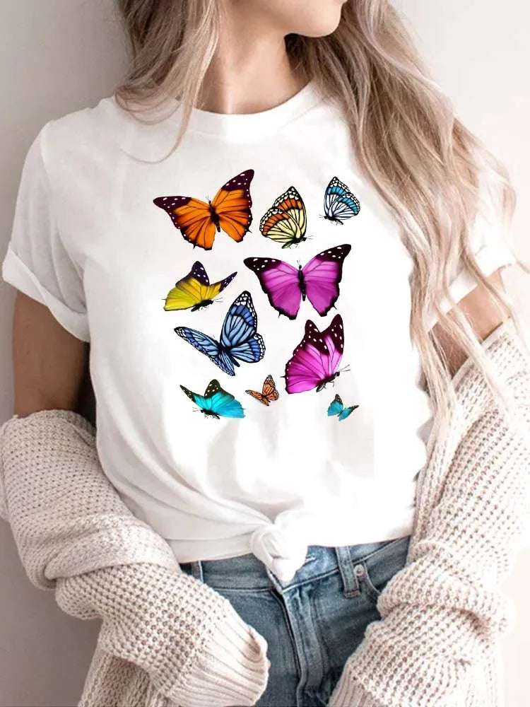 Women’s Top T-Shirt Printed Summer Casual
