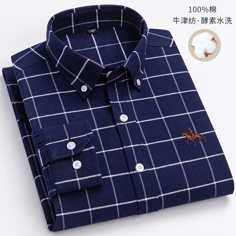 Men’s Shirt Long Sleeve Cotton Casual