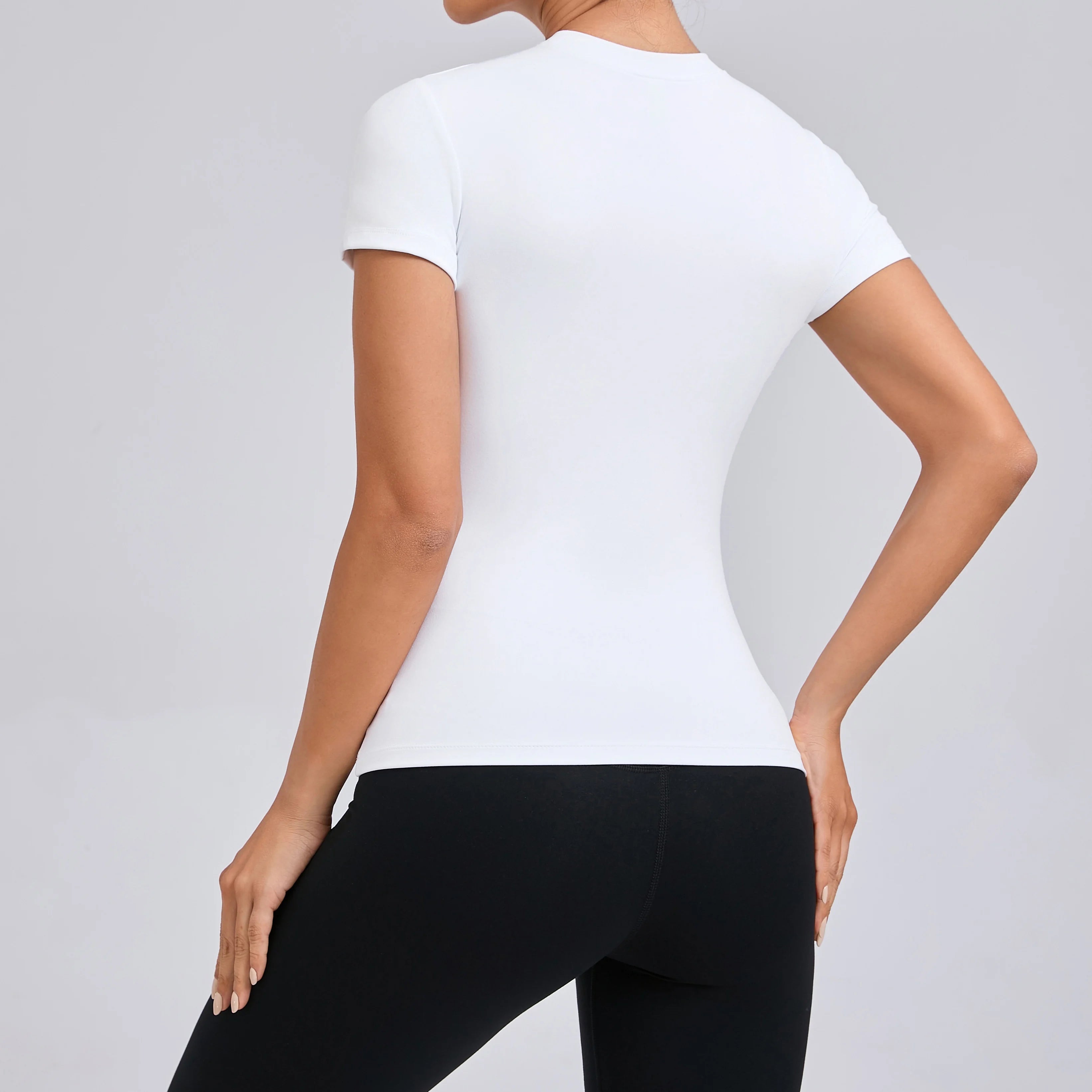 Women’s Gym Top Short Sleeve Moisture Wicking Athletic
