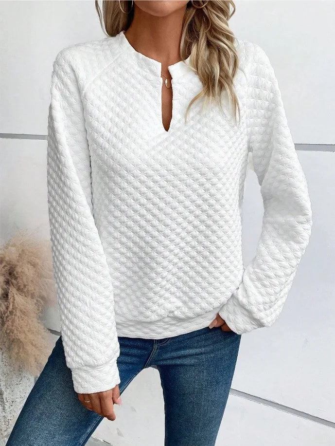 Women’s Hoodie Pullover Casual Solid Color Long Sleeve