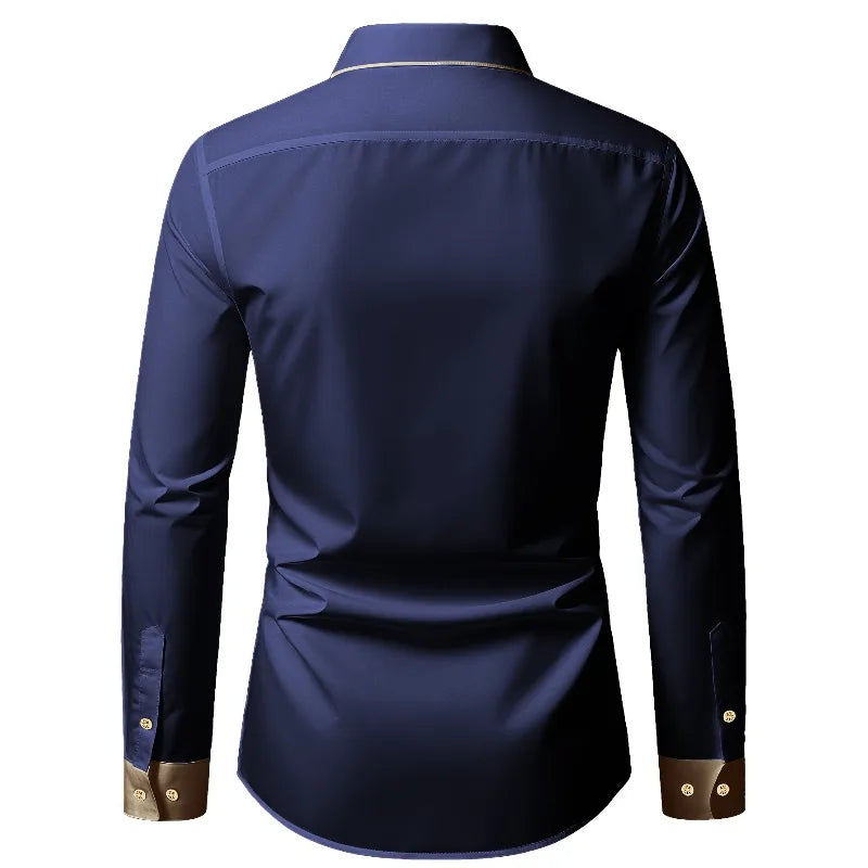 Men’s Shirt Long Sleeve Casual Cotton Comfort Fit