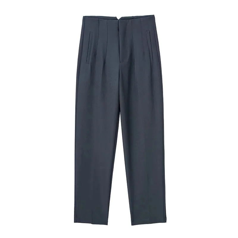 Women’s Trousers High Waist Formal Comfort Fit Stretchy