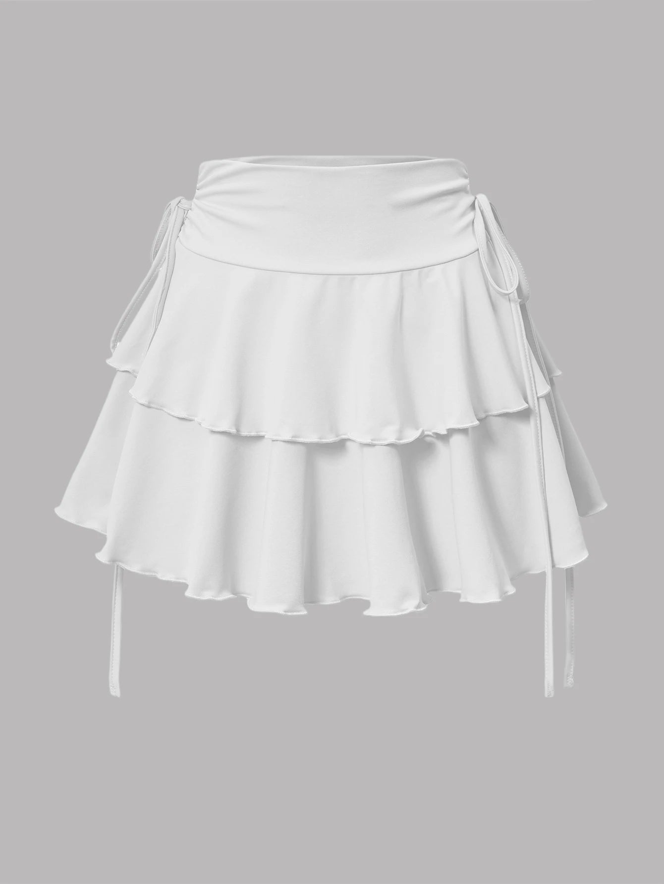 Women’s Skirt High Waist Elastic Waist Summer Solid Color