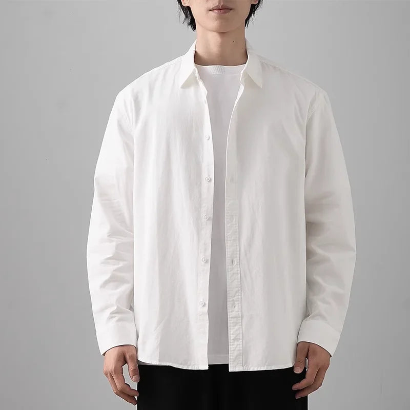 Men’s Shirt Long Sleeve Cotton Casual Formal