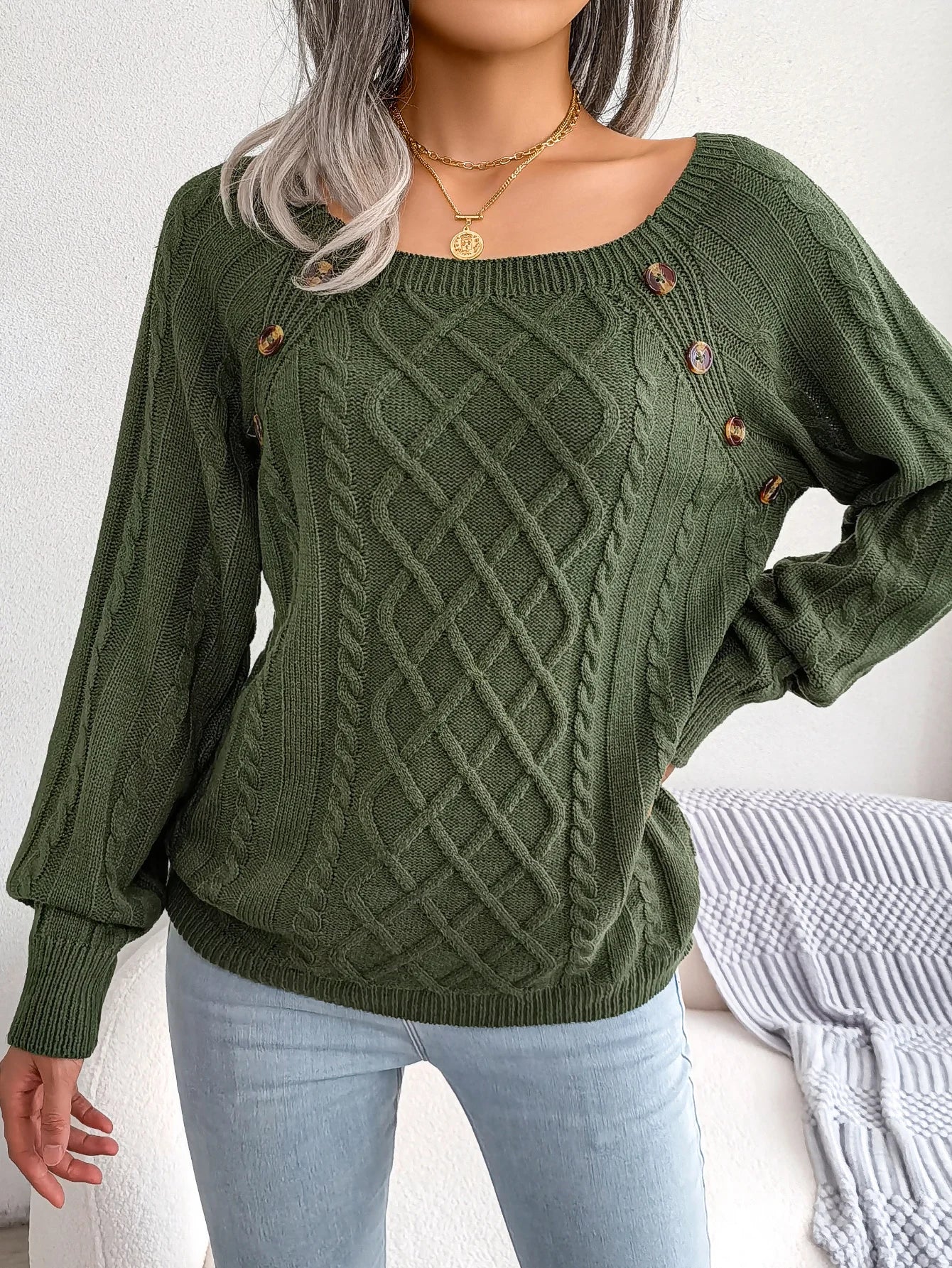 Women’s Top Long Sleeve Casual Stretchy Solid Color