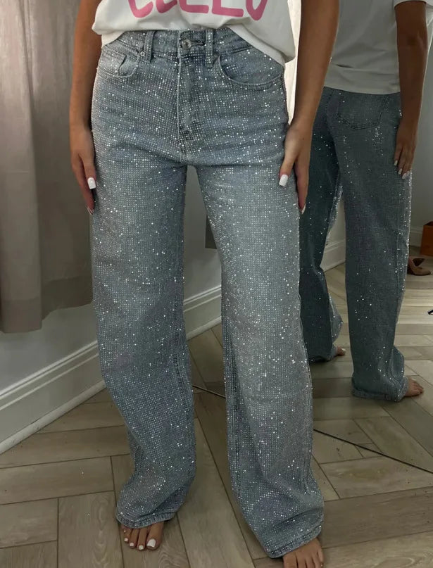 Women’s Jeans High Waist Straight Leg Stretchy Casual