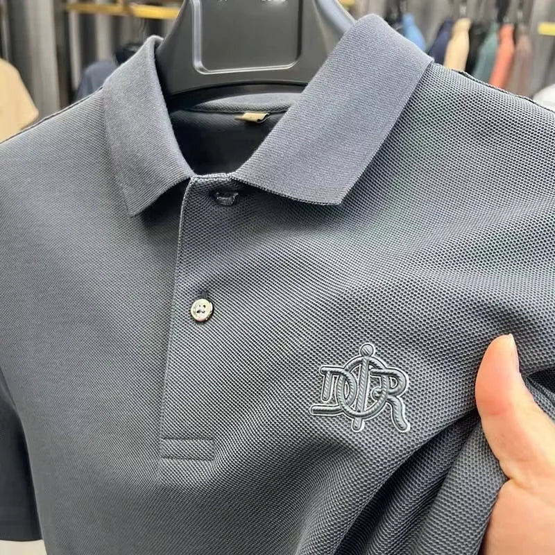 Men’s Polo Shirt Short Sleeve Cotton Business Casual Casual Summer