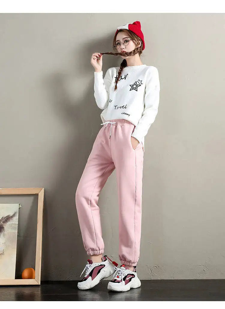 Women’s Joggers High Waist Fleece Casual
