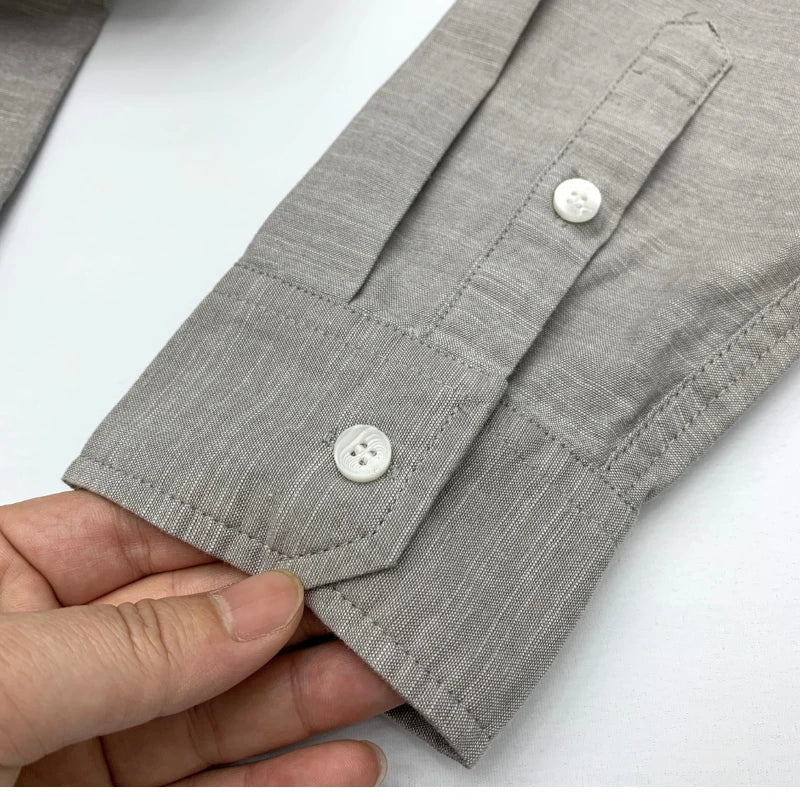 Men’s Shirt Long Sleeve Cotton Casual