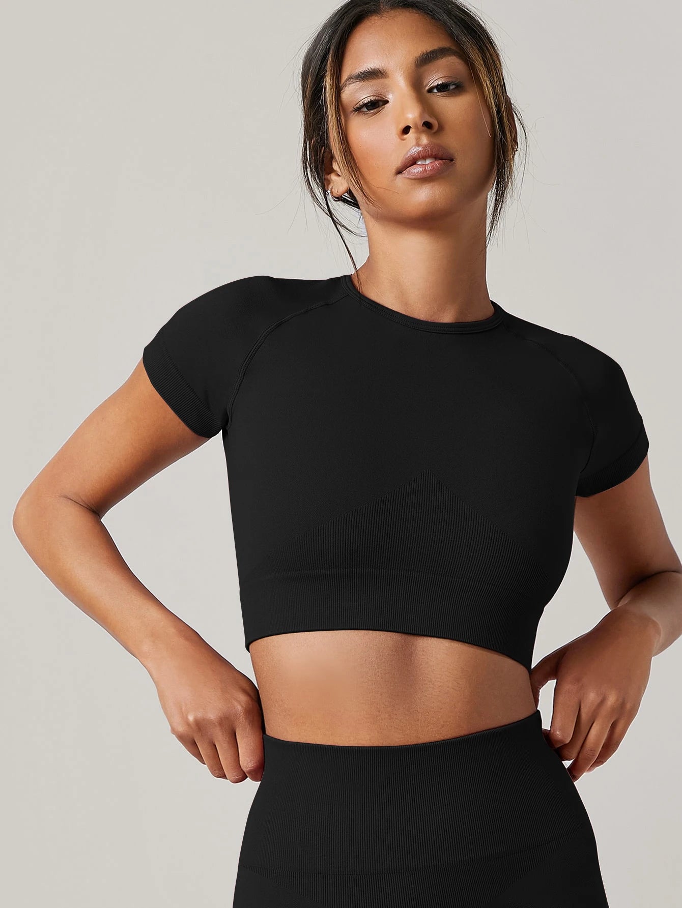 Women’s Gym Top Short Sleeve Seamless Athletic