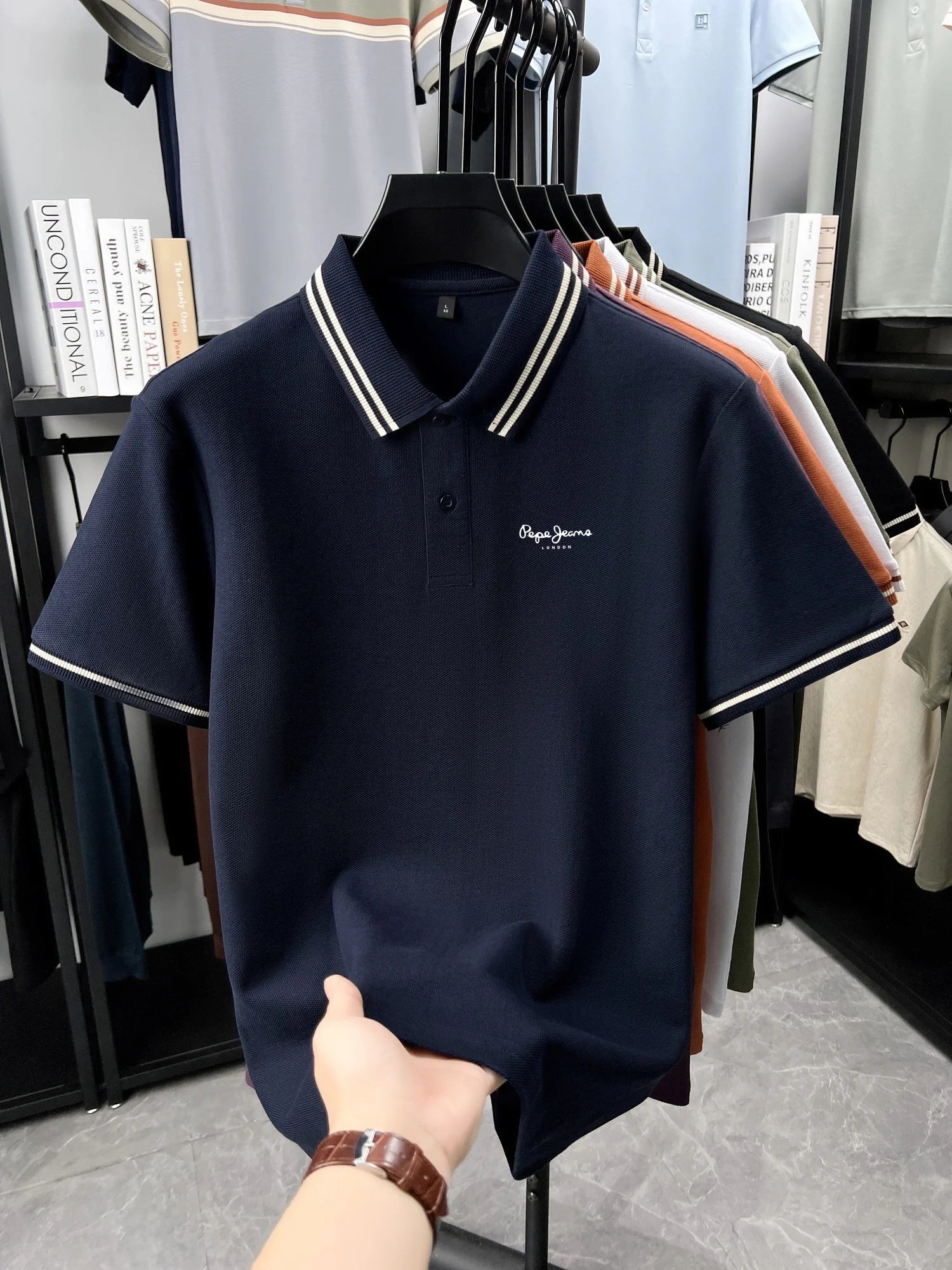Men’s Polo Shirt Cotton Short Sleeve Casual Summer Fashion
