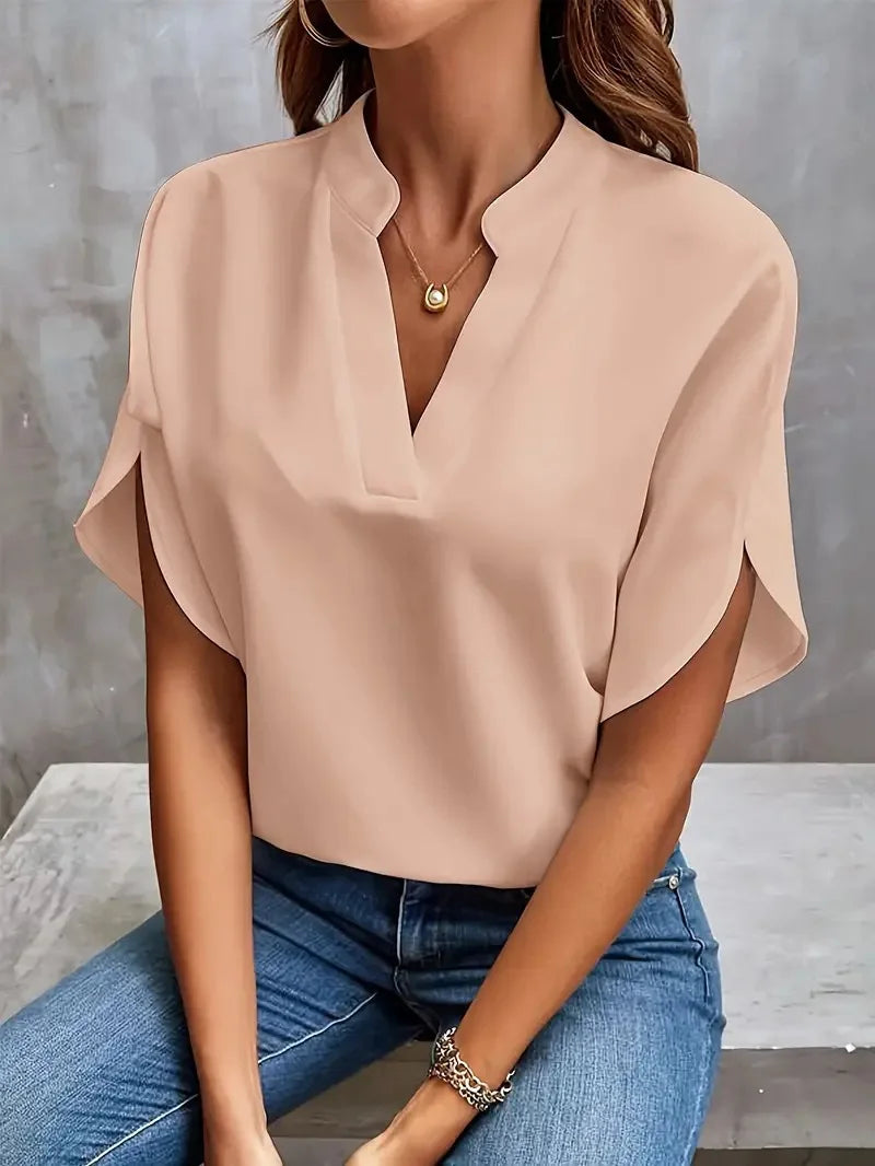 Women’s Top Blouse Casual Formal Solid Color