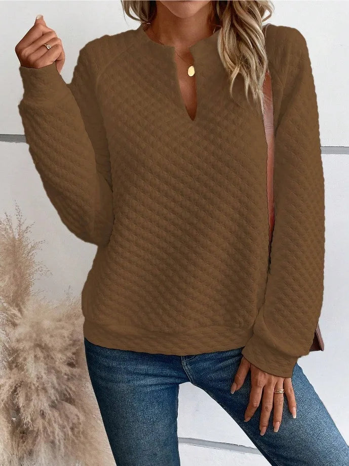 Women’s Hoodie Pullover Casual Solid Color Long Sleeve