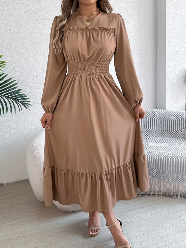 Women’s Dress Long Sleeve Casual Solid Color