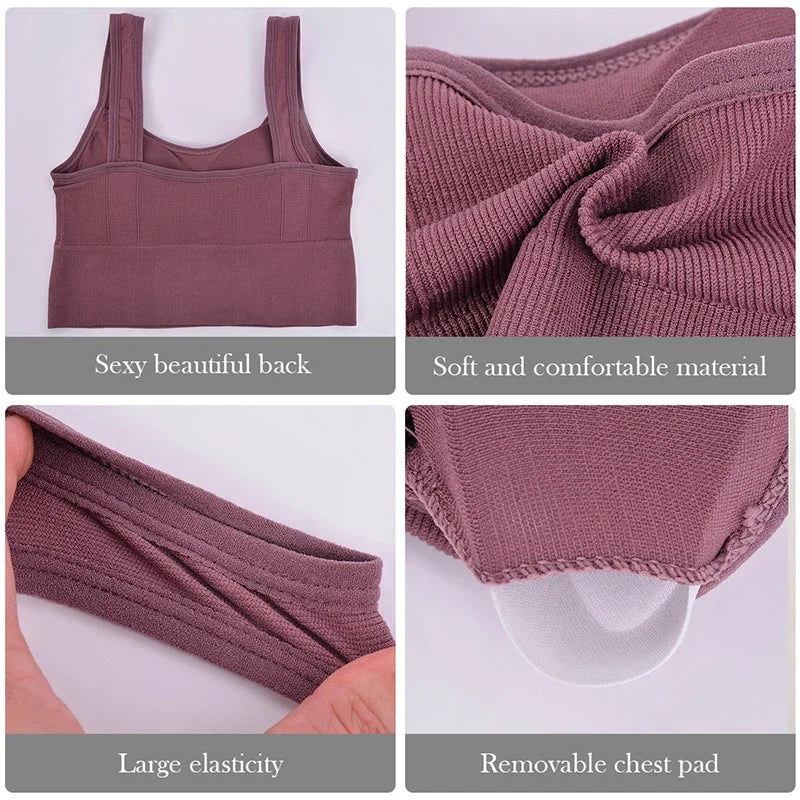 Women’s Sports Bra Push Up Seamless Breathable Gym
