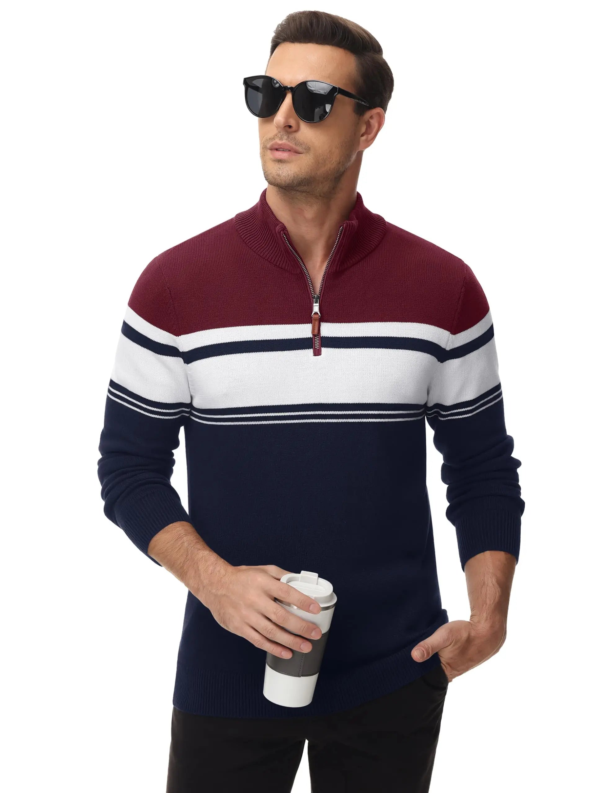 Men’s Sweatshirt Pullover Zip-Up Cotton Warm Autumn Winter