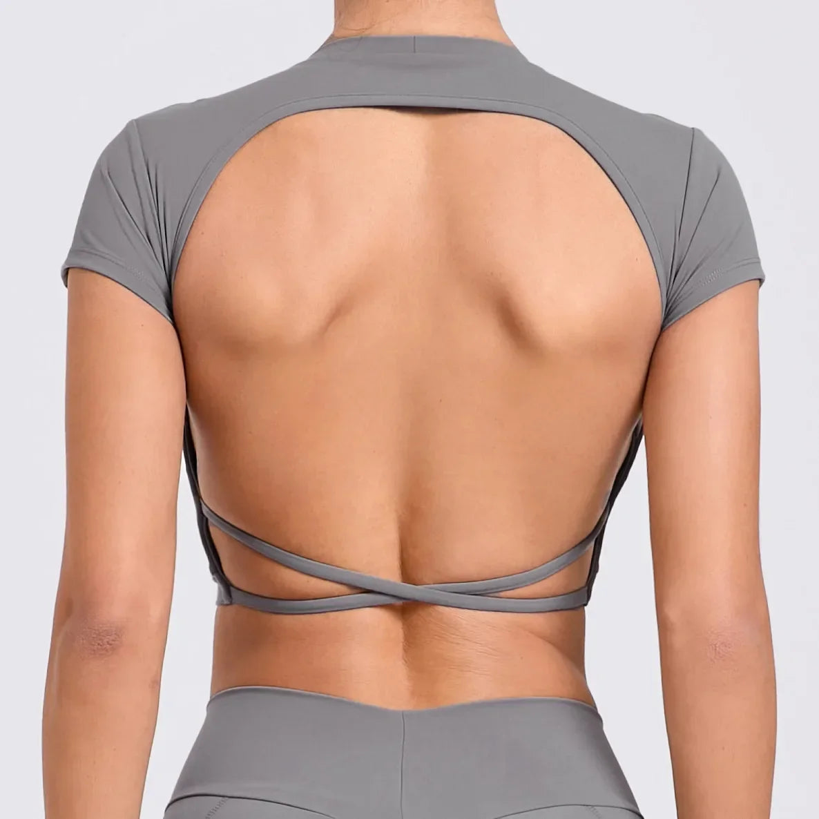 Women’s Gym Top Crop Top Moisture Wicking Seamless Athletic