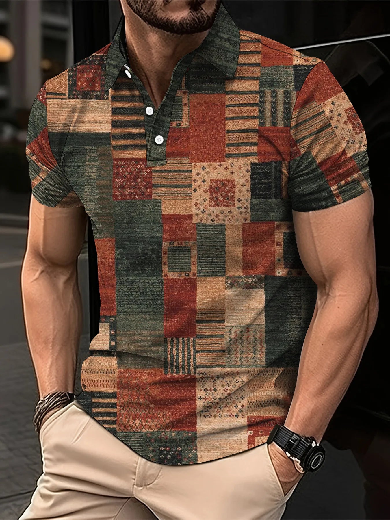 Men’s Polo Shirt Short Sleeve Casual Fashion