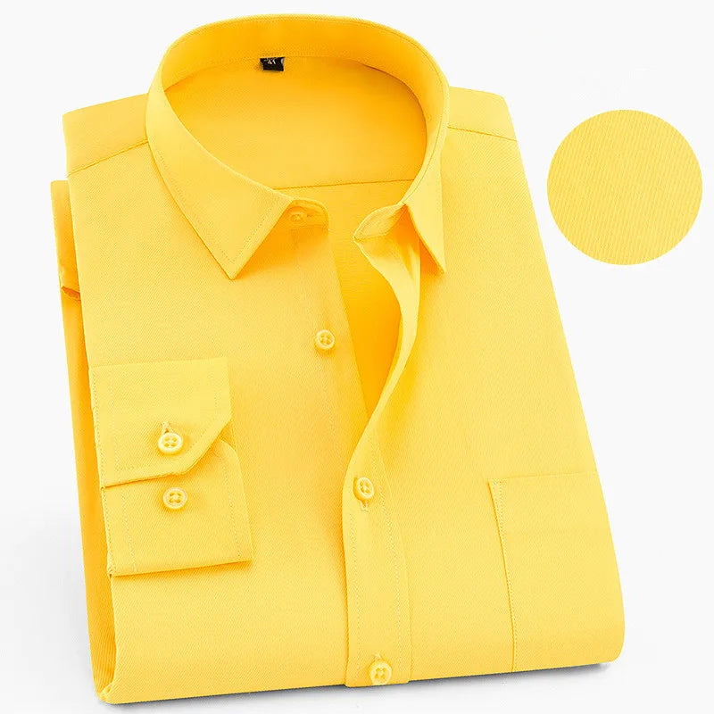Men’s Shirt Long Sleeve Formal Cotton Comfort Fit