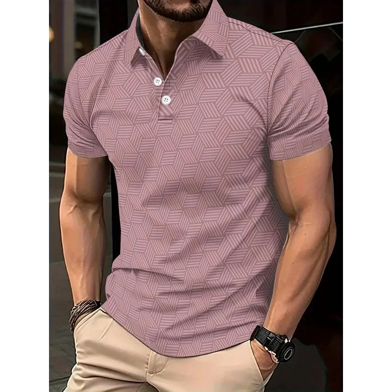 Men’s Polo Shirt Short Sleeve Casual Summer