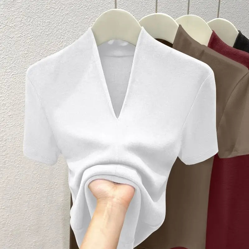 Women’s Top T-Shirt Short Sleeve Cotton Casual