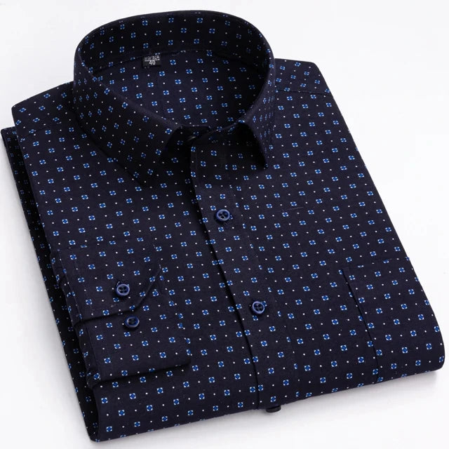 Men’s Shirt Long Sleeve Casual Formal Printed