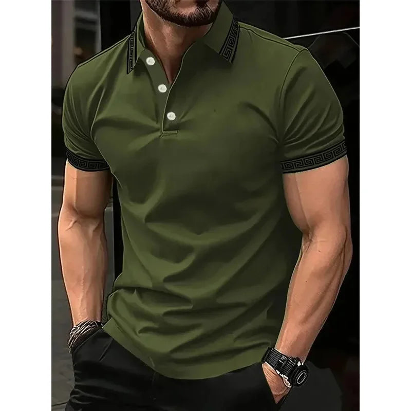 Men’s Polo Shirt Casual Summer Breathable Soft Fabric Comfort Fit