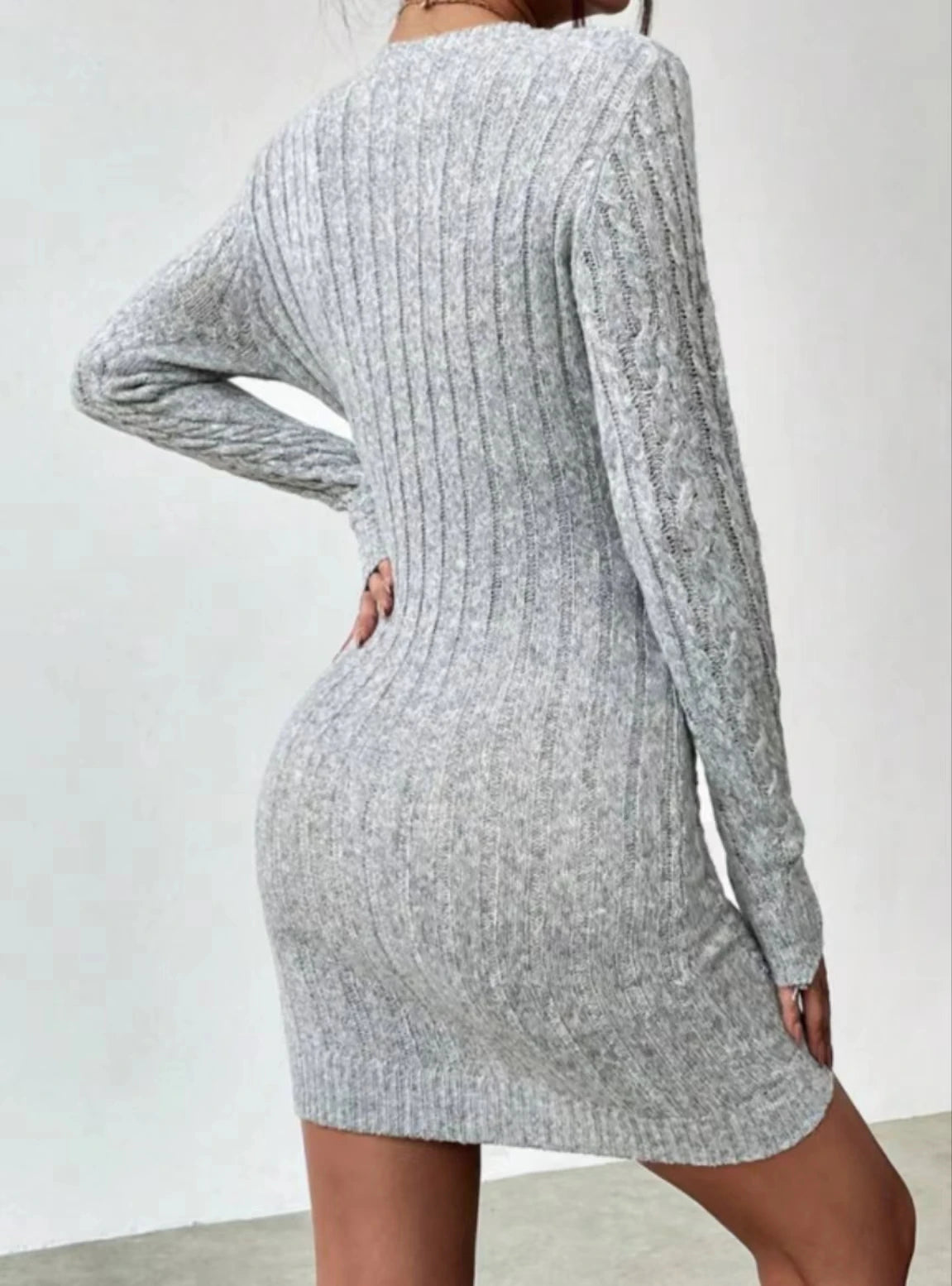 Women’s Dress Mini Wrap Casual Solid Color