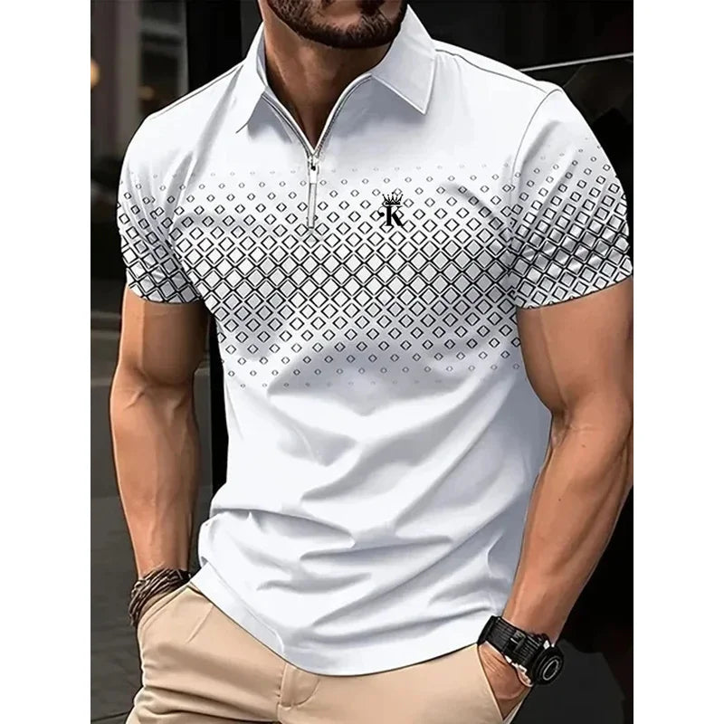 Men’s Polo Shirt Short Sleeve Business Casual Casual Summer